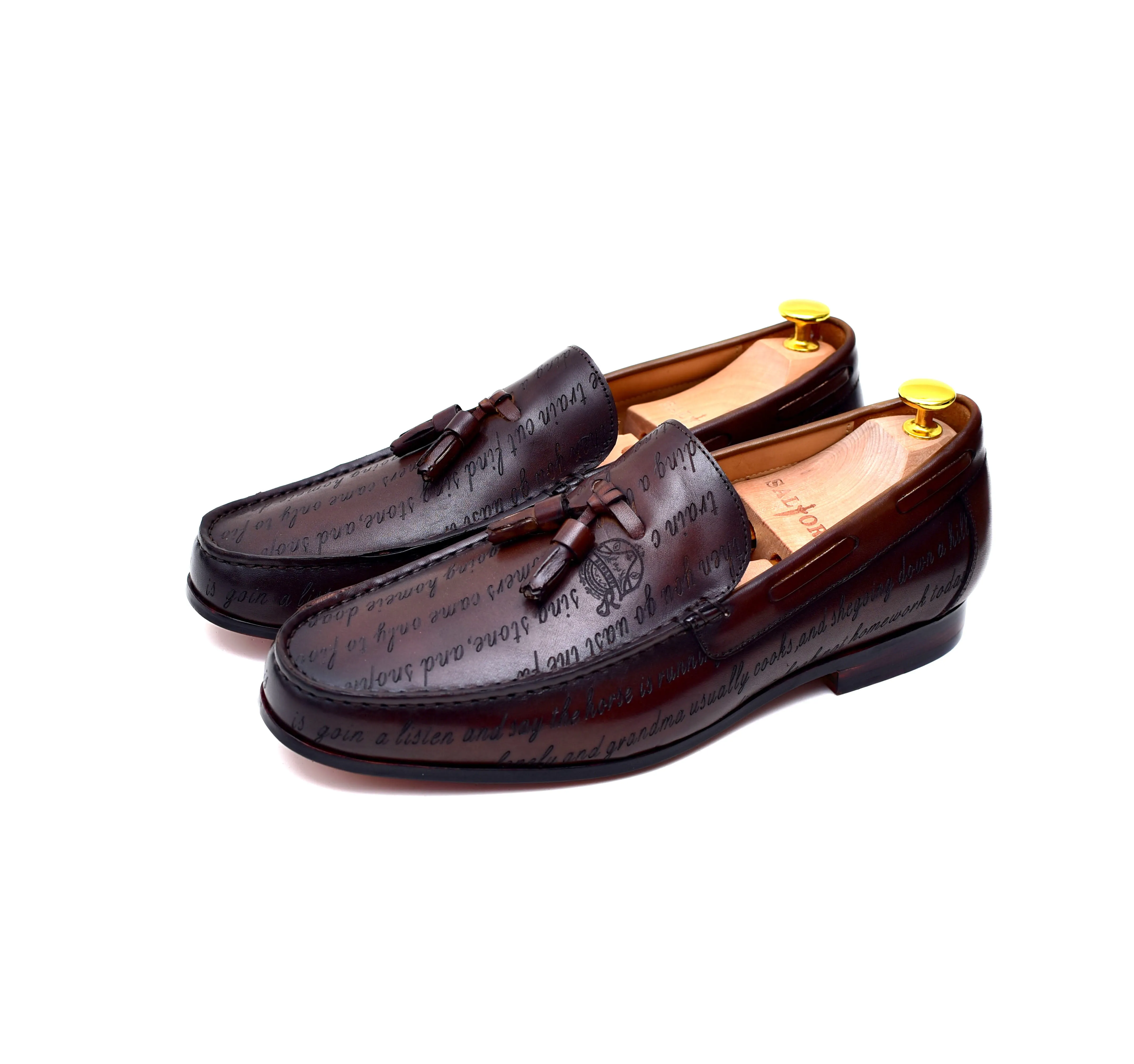 Lucca II - Brown Leather Tassel Loafers