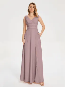 Lucille Elegant Chiffon Bridesmaid Dresses With Bow