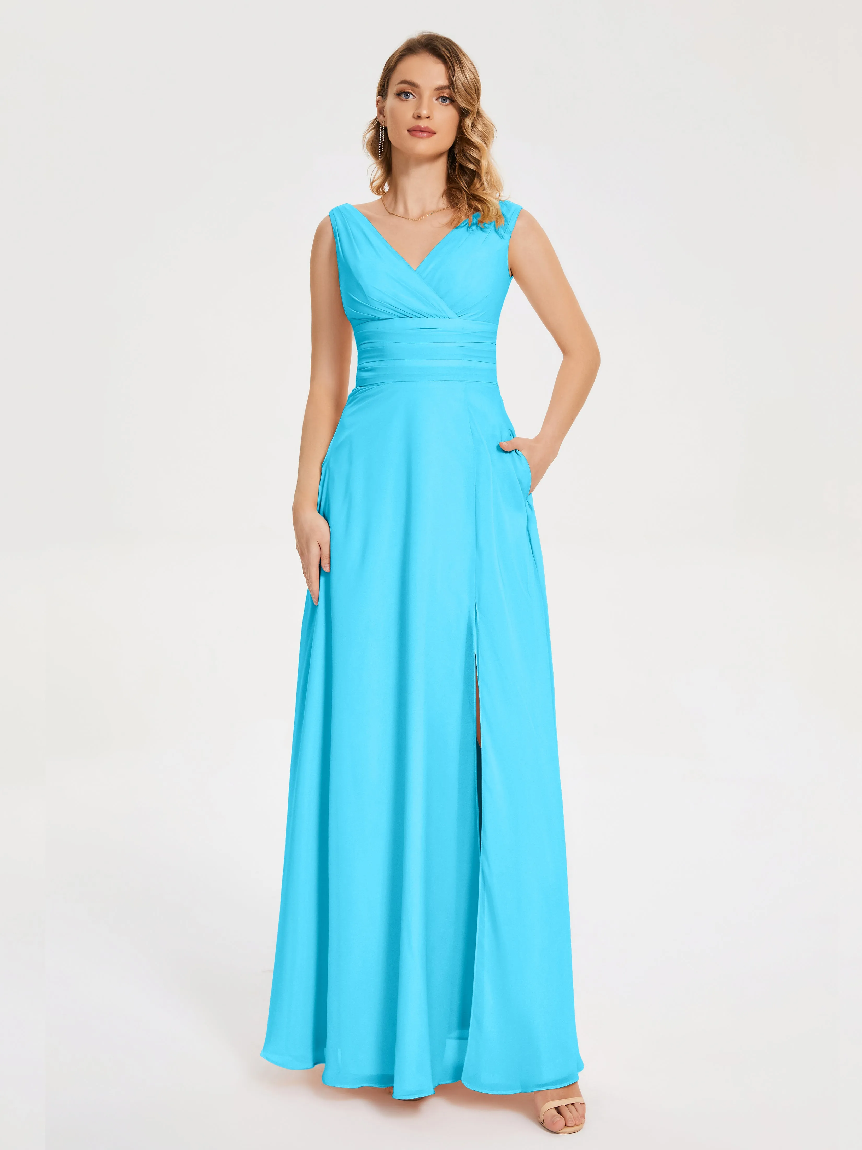 Lucille Elegant Chiffon Bridesmaid Dresses With Bow