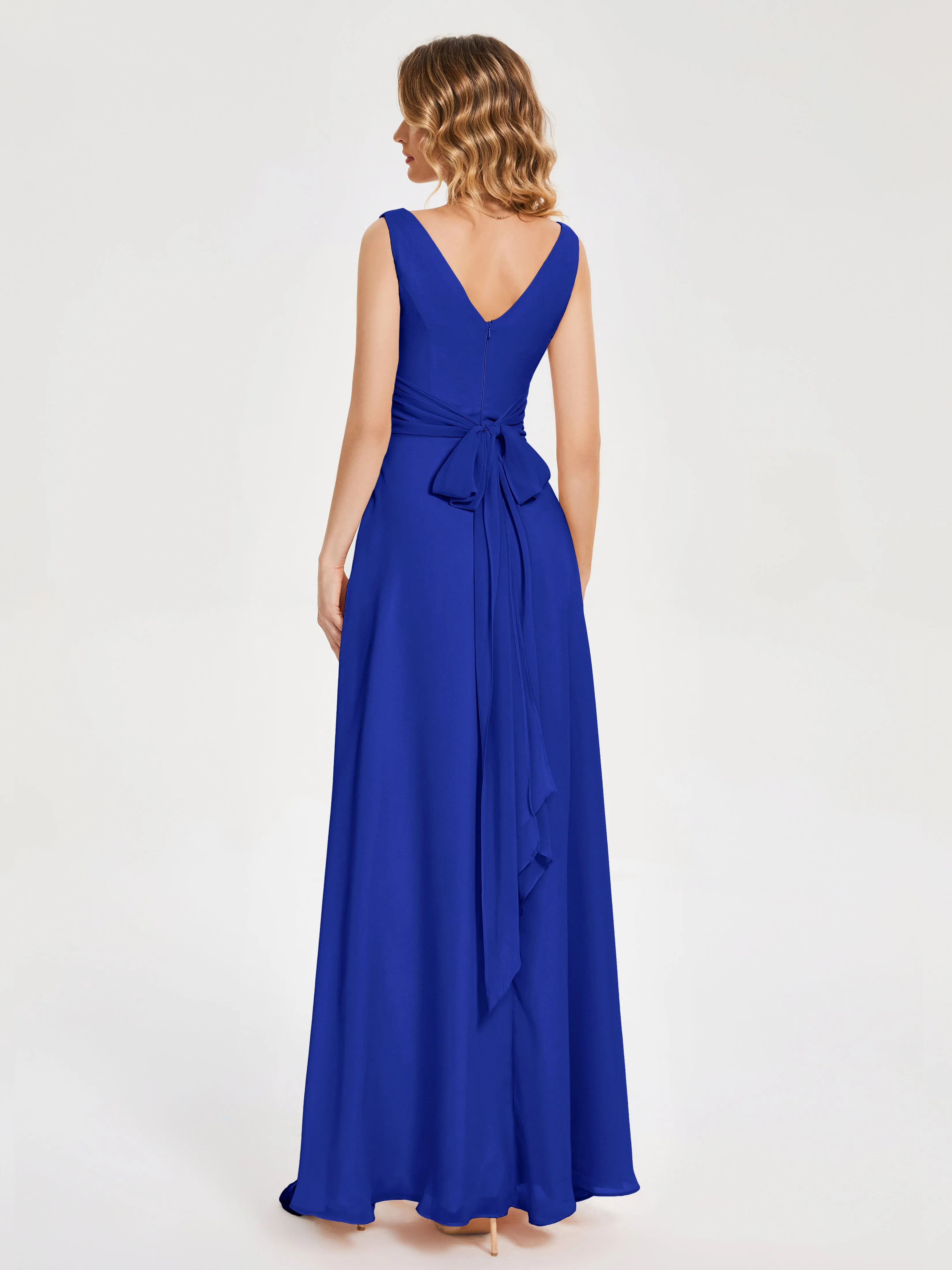 Lucille Elegant Chiffon Bridesmaid Dresses With Bow