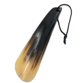 Lucky Franc's Bull Shoehorn Made with Real Ox Horn. 7.25" X 2" Handmade. Home Or Travel Size.