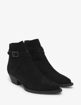 Lukas 40 Buckle Suede Leather Jodhpur Boots