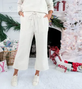 Lula Ivory Bow Print Knit Pant