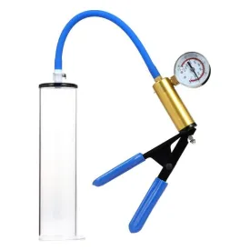 LuxaMax Brass Handle Penis Pump Set w Gauge