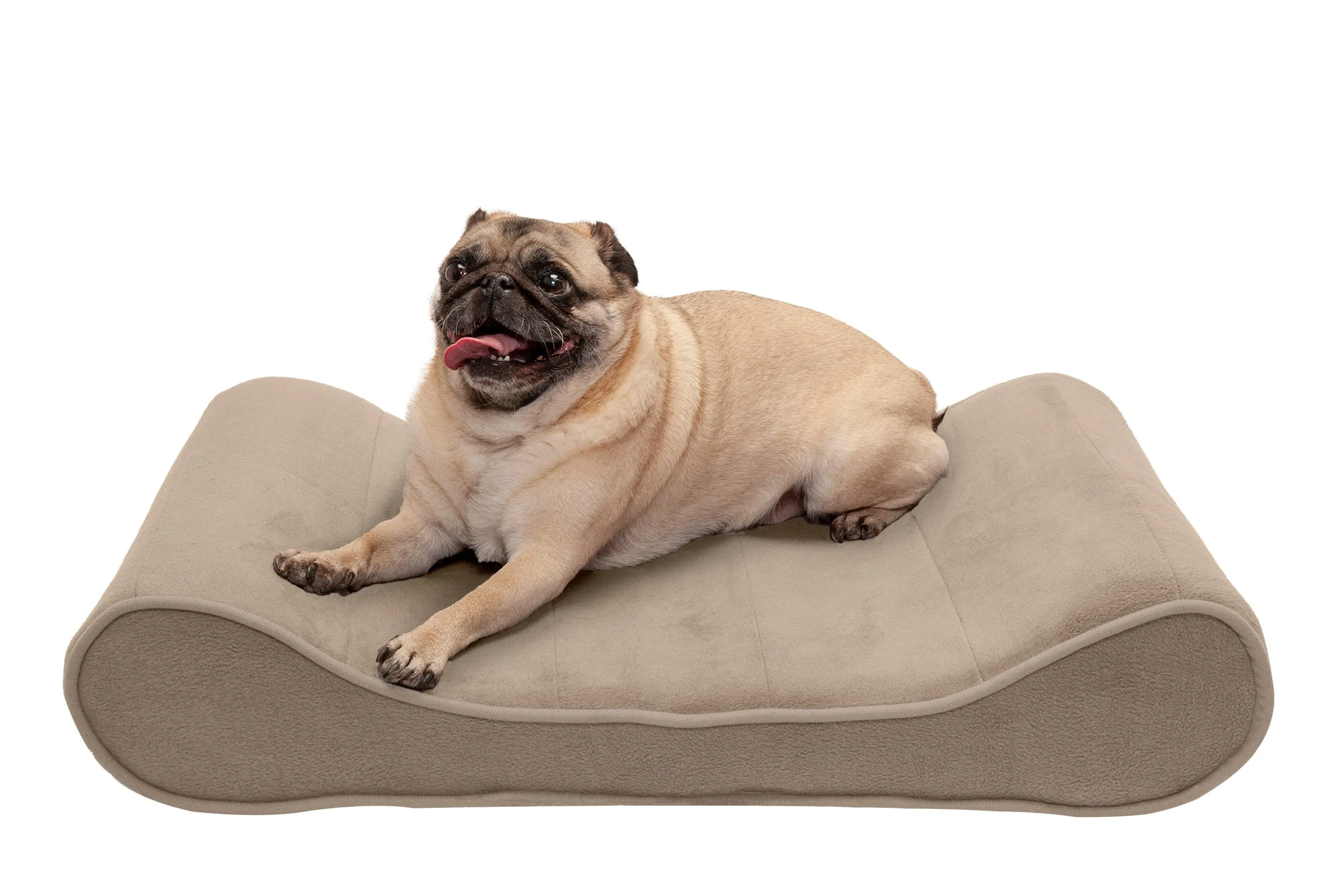 Luxe Lounger Contour Dog Bed - Microvelvet