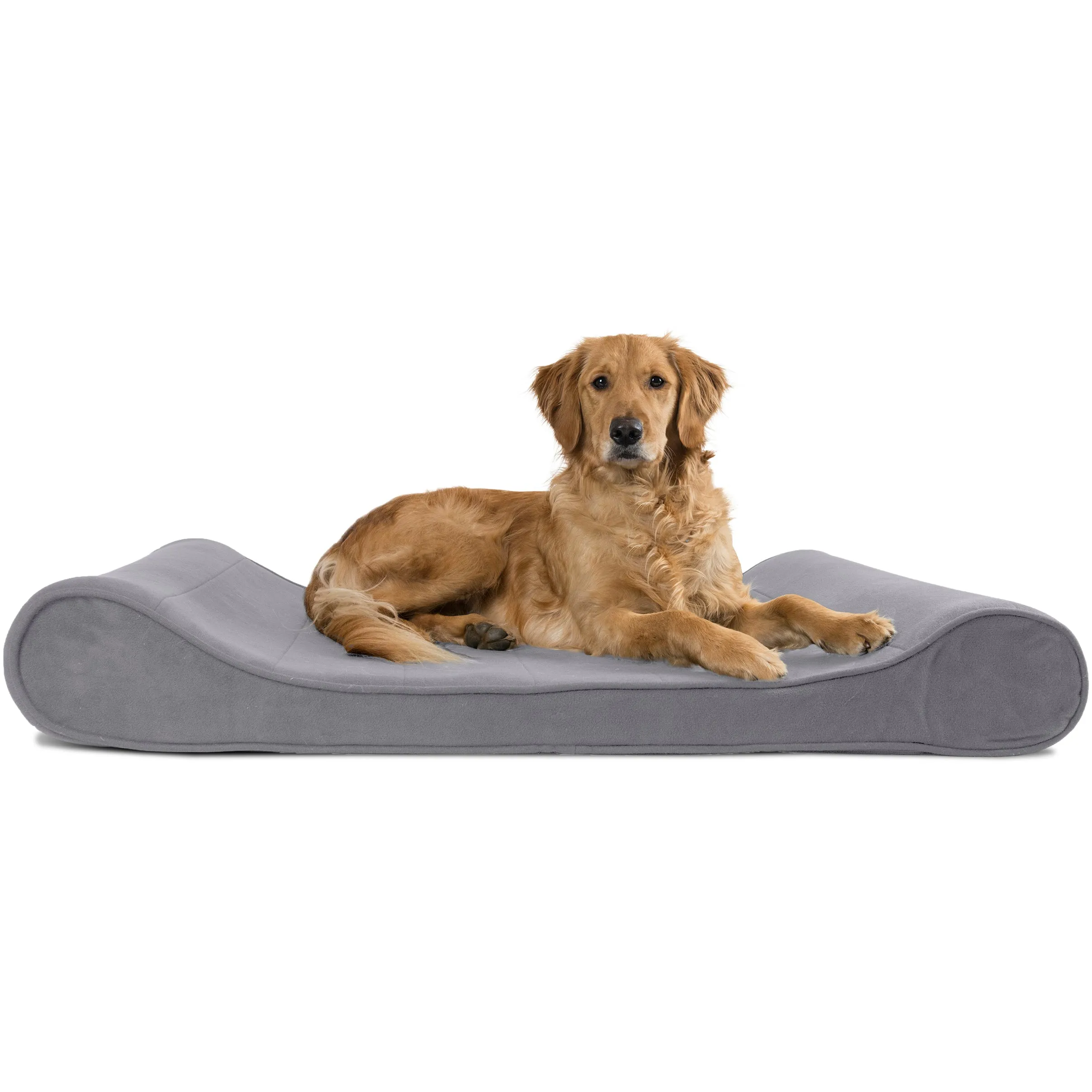 Luxe Lounger Contour Dog Bed - Microvelvet