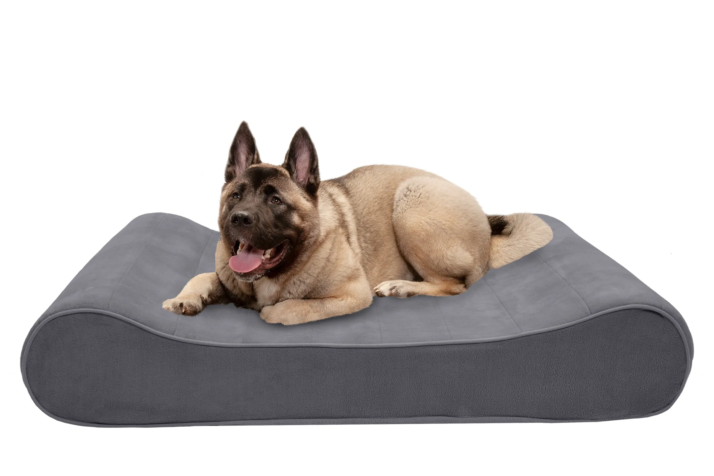 Luxe Lounger Contour Dog Bed - Microvelvet