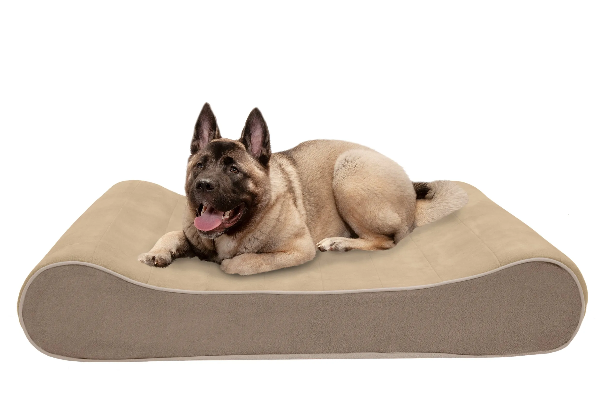 Luxe Lounger Contour Dog Bed - Microvelvet