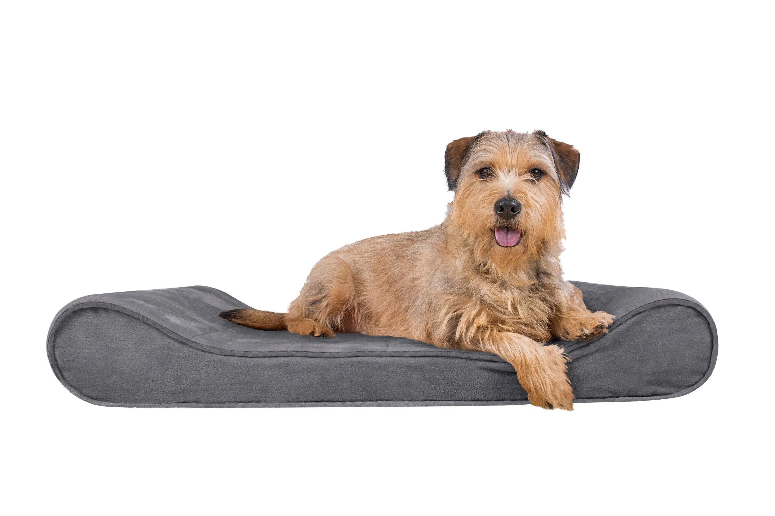 Luxe Lounger Contour Dog Bed - Microvelvet