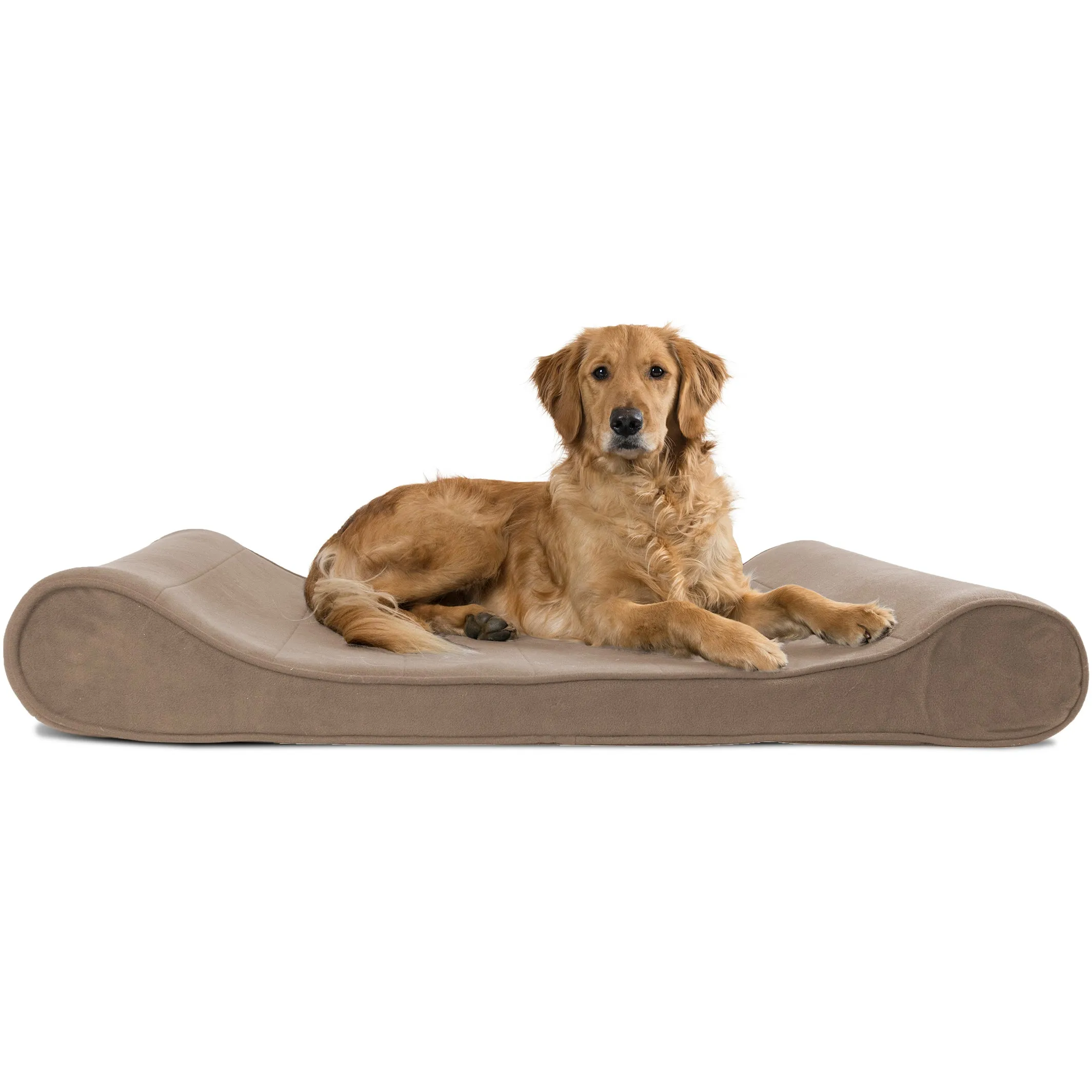 Luxe Lounger Contour Dog Bed - Microvelvet