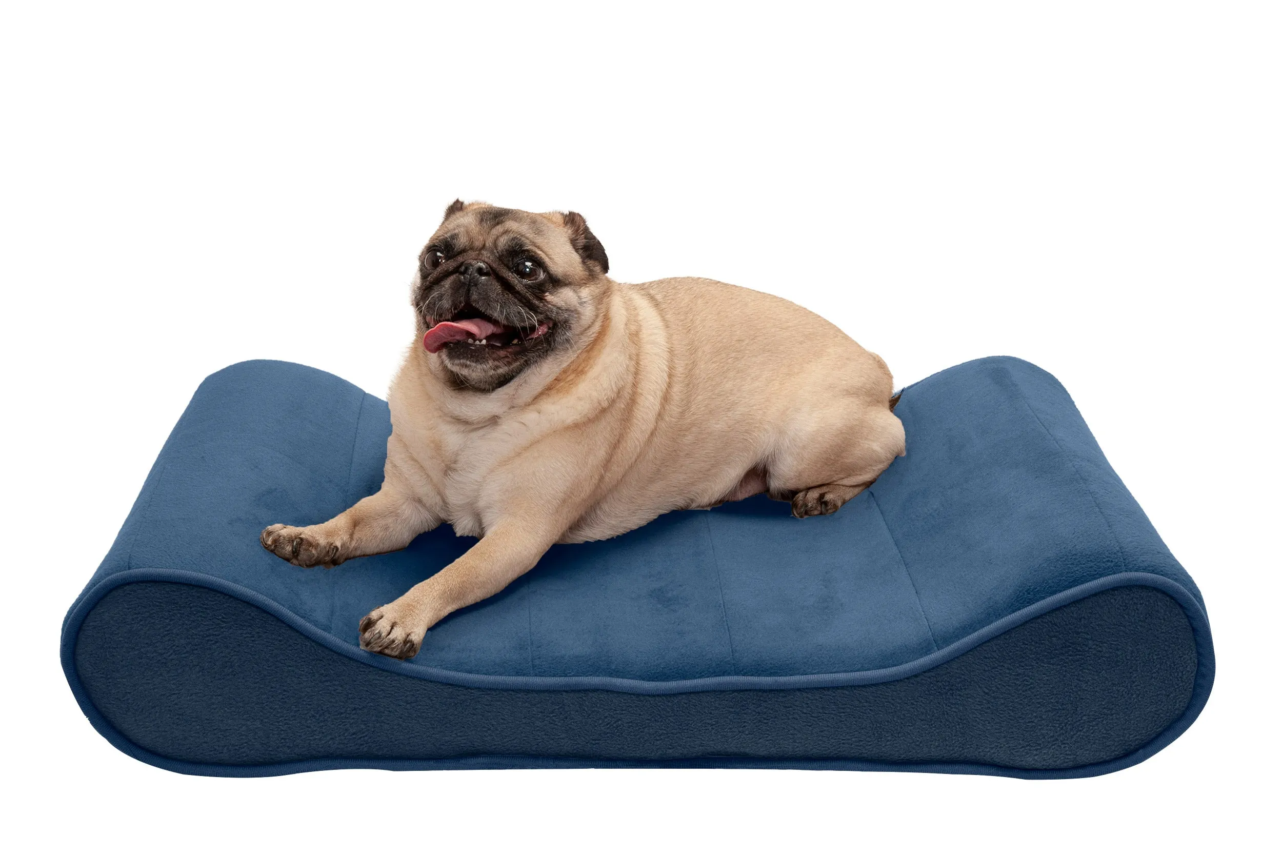 Luxe Lounger Contour Dog Bed - Microvelvet