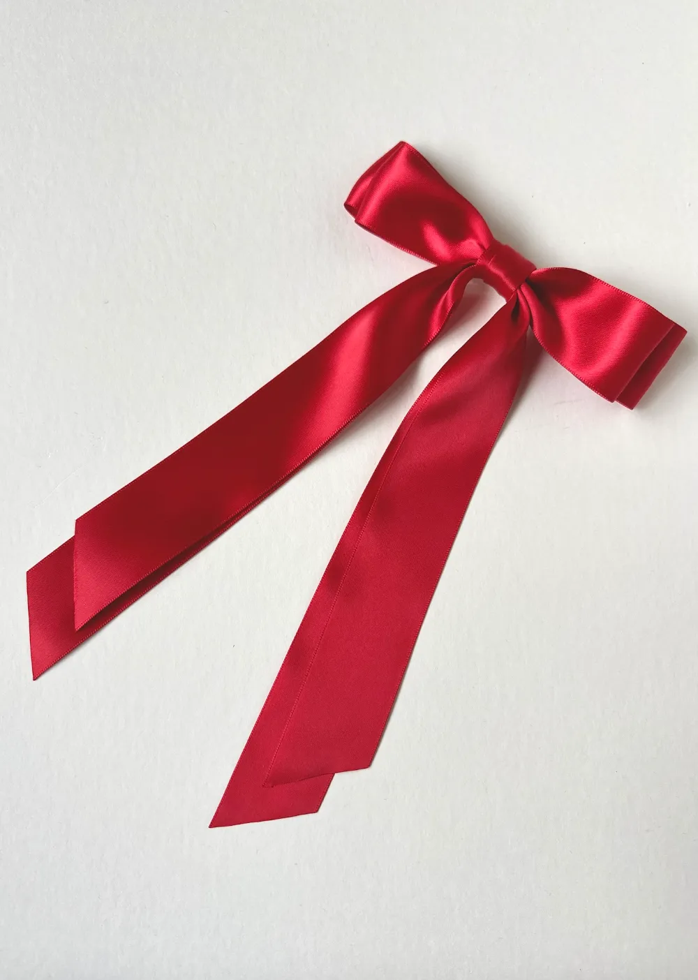 Luxe Satin Long Bow | Upscale Bows for Women | Large Bow with Long Tails | Made to Order