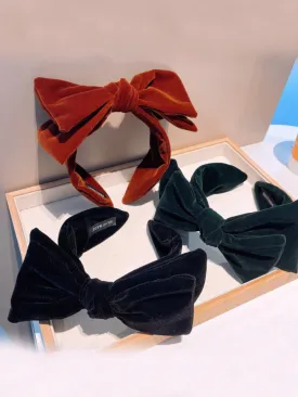 Luxe Statement Velvet Bow Headband