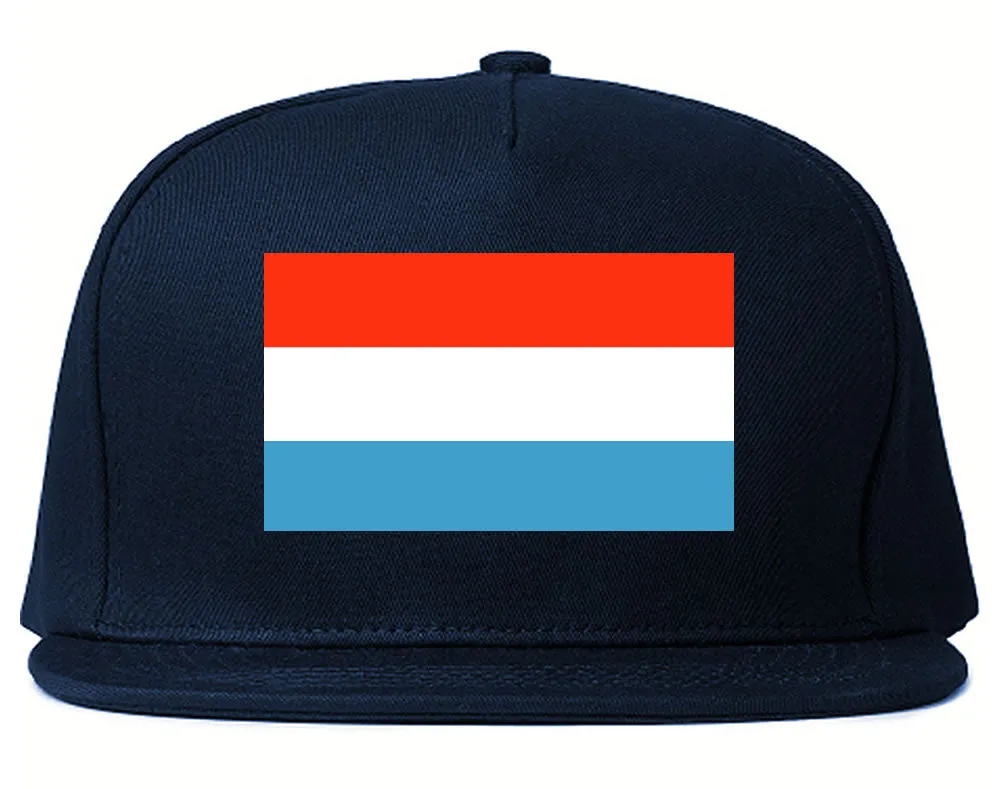 Luxembourg Flag Country Printed Snapback Hat Cap