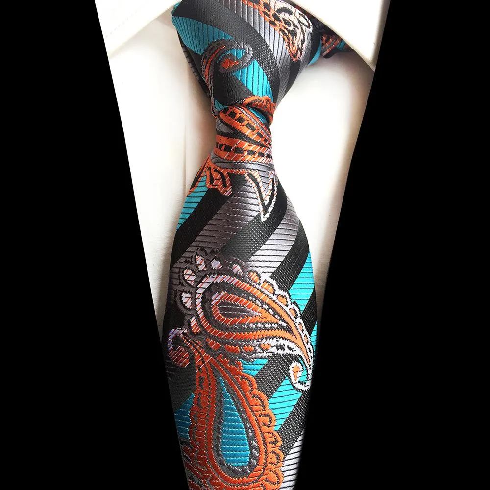 Luxury Paisley Woven Silk Ties - 8 Designs