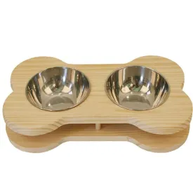 Luxypet Bone Double Dog Bowl