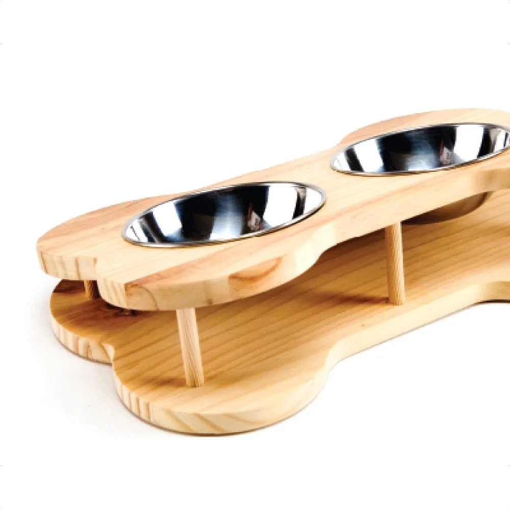 Luxypet Bone Double Dog Bowl