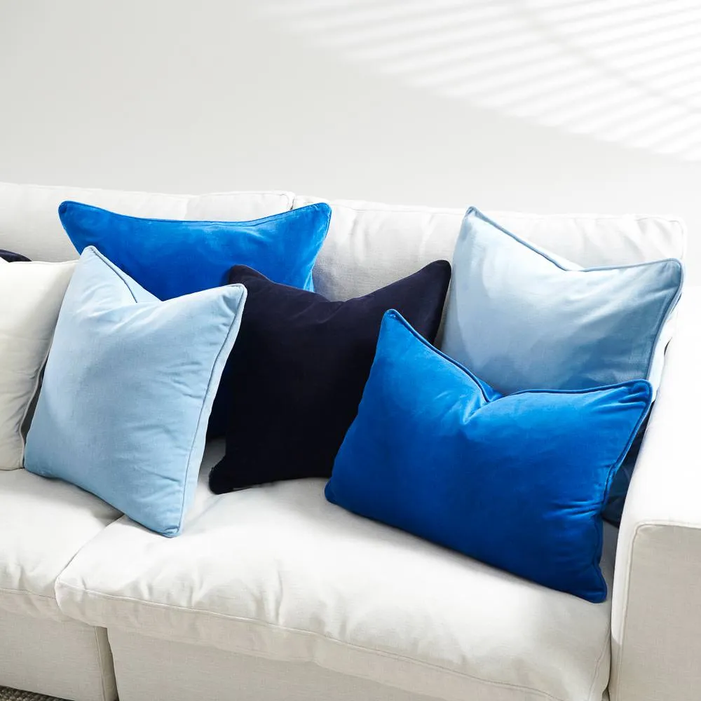 Lynette Velvet Cushion - Navy