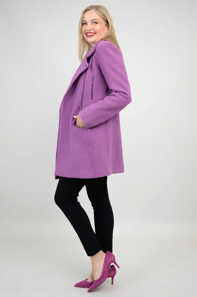 Lyon Coat, Lavender, Wool