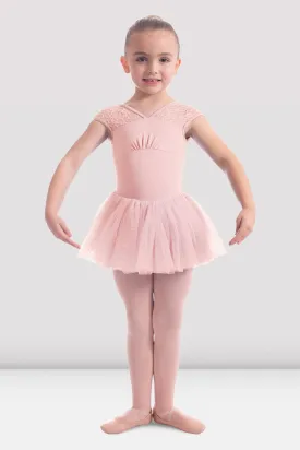 M1544C Lace Cap Sleeve Tutu Leotard