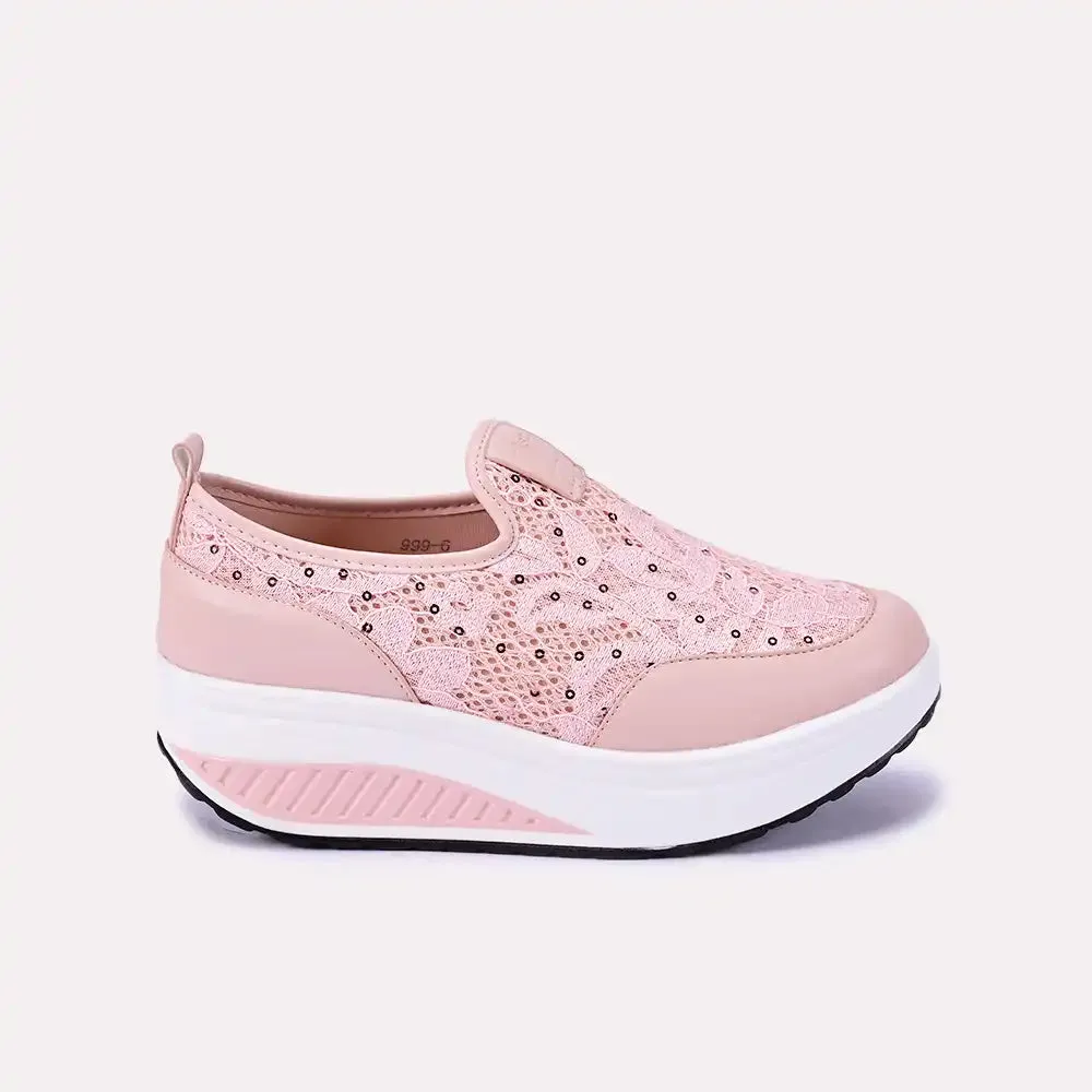 Mabel Pink Slip On Sneakers 0440655