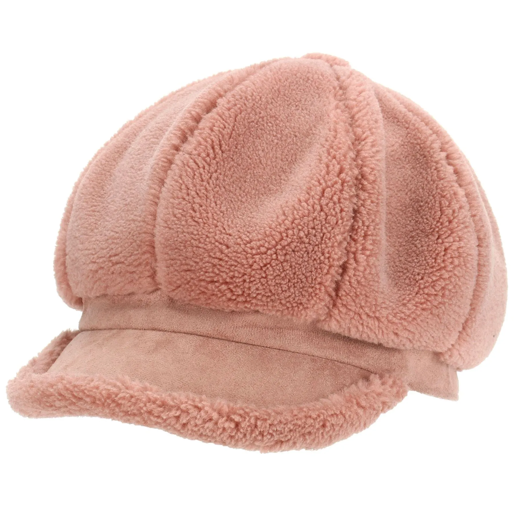 Macahel 8 Panel Vintage Peaked Cap - Pink