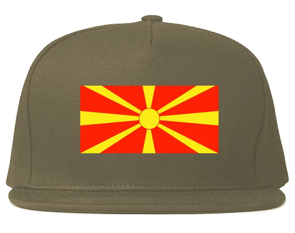 Macedonia Flag Country Printed Snapback Hat Cap