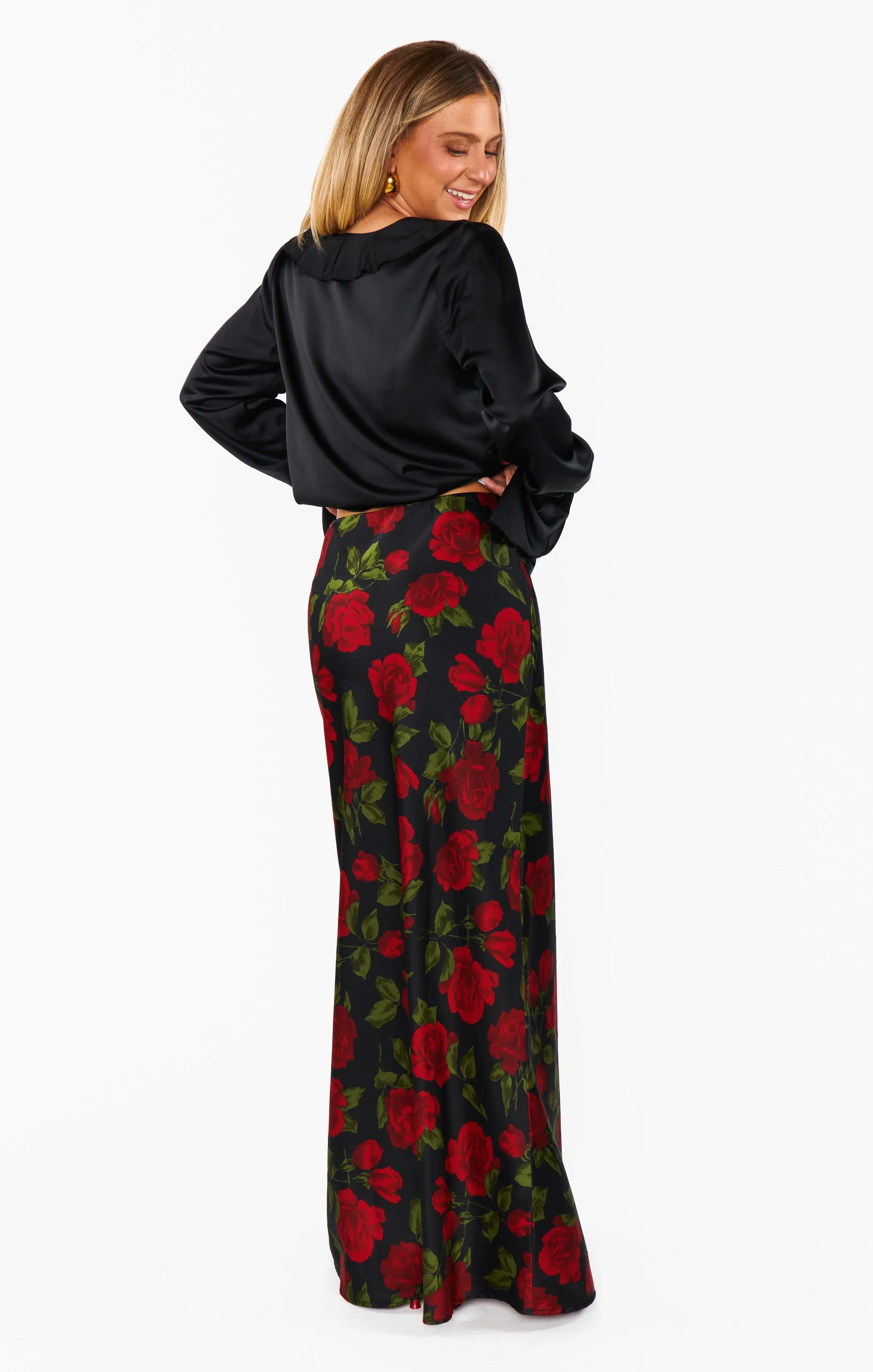 Maci Maxi Skirt ~ Send Me Roses