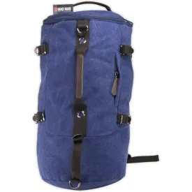 Mad Man "Boston" Duffle Bag/Backpack- Blue