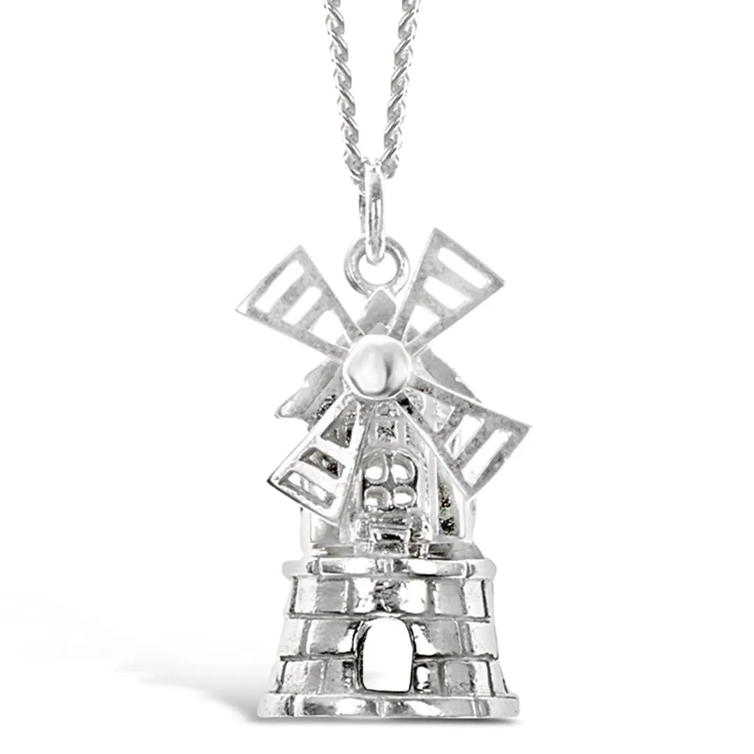 Magical Charm Necklace | Peace - Windmill -Silver