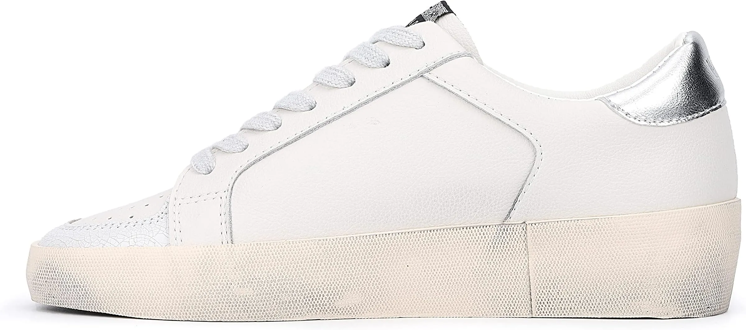 Magneev Vintage Havana Sneakers, White Multi