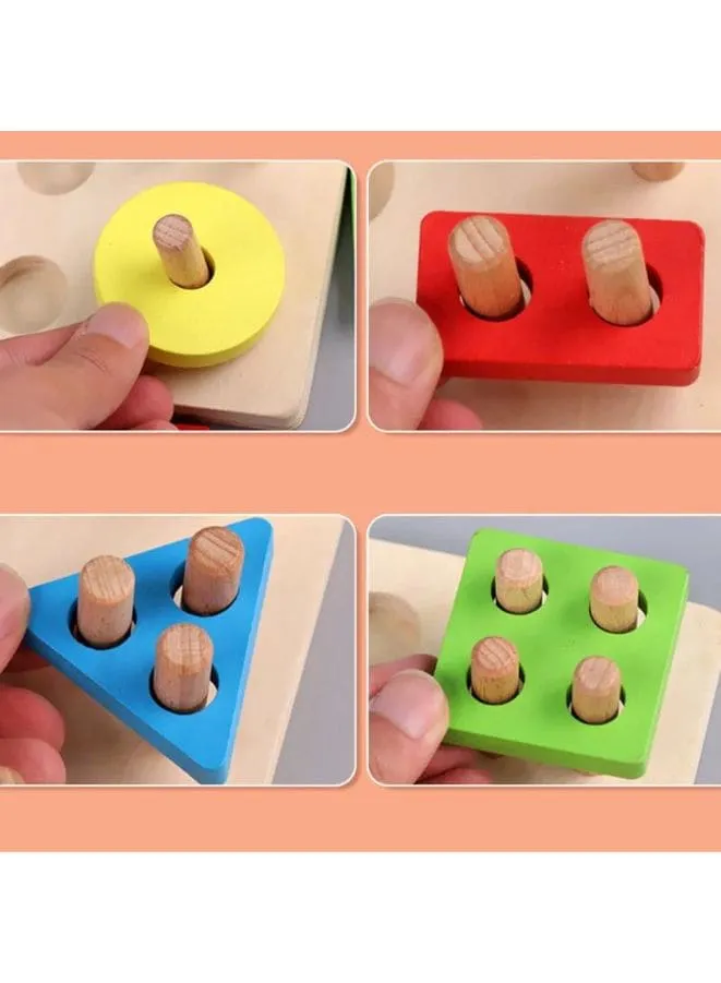 Magnet Wooden Fishing Toy, Sorter Stacker Toddlers Puzzles Toy Wood Toy For Toddlers