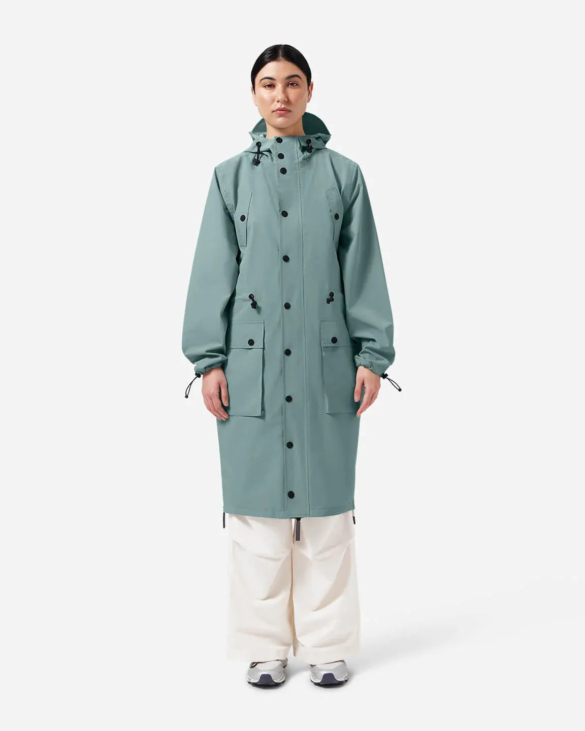 MAIUM Light weight parka blue mist unisex