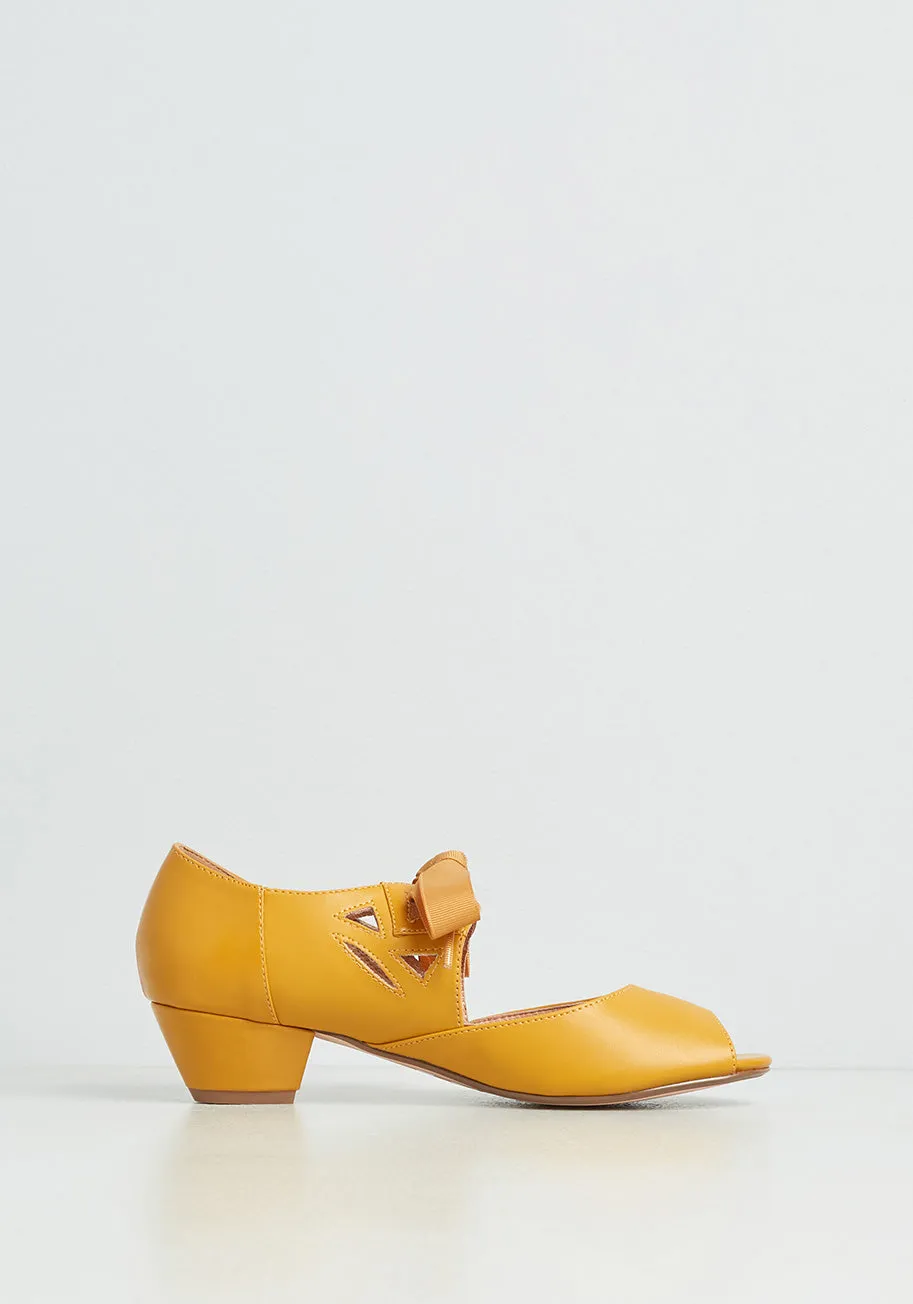 Major Motion Picturesque Peep-Toe Heel