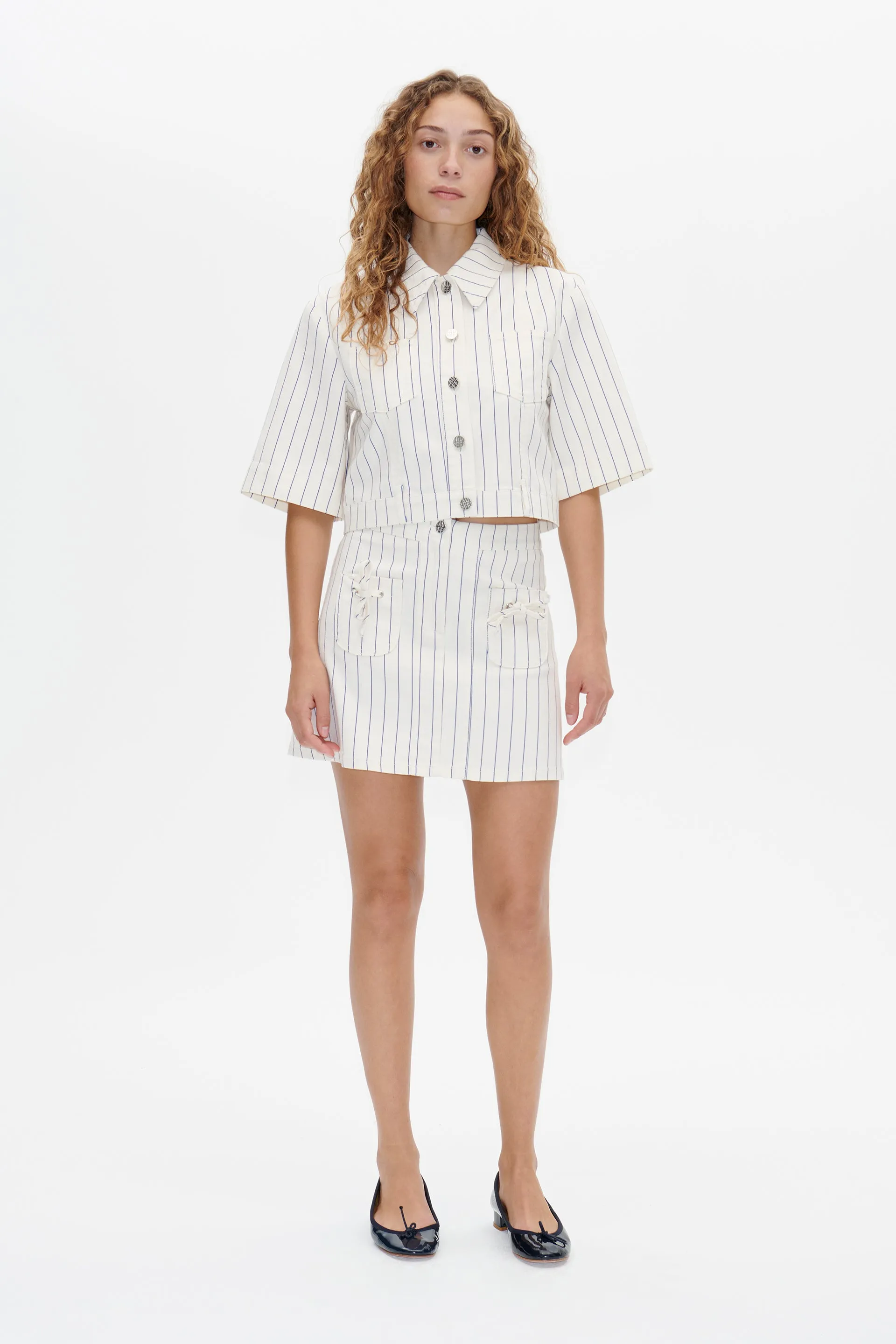 MAJSA | White Sand Pinstripe