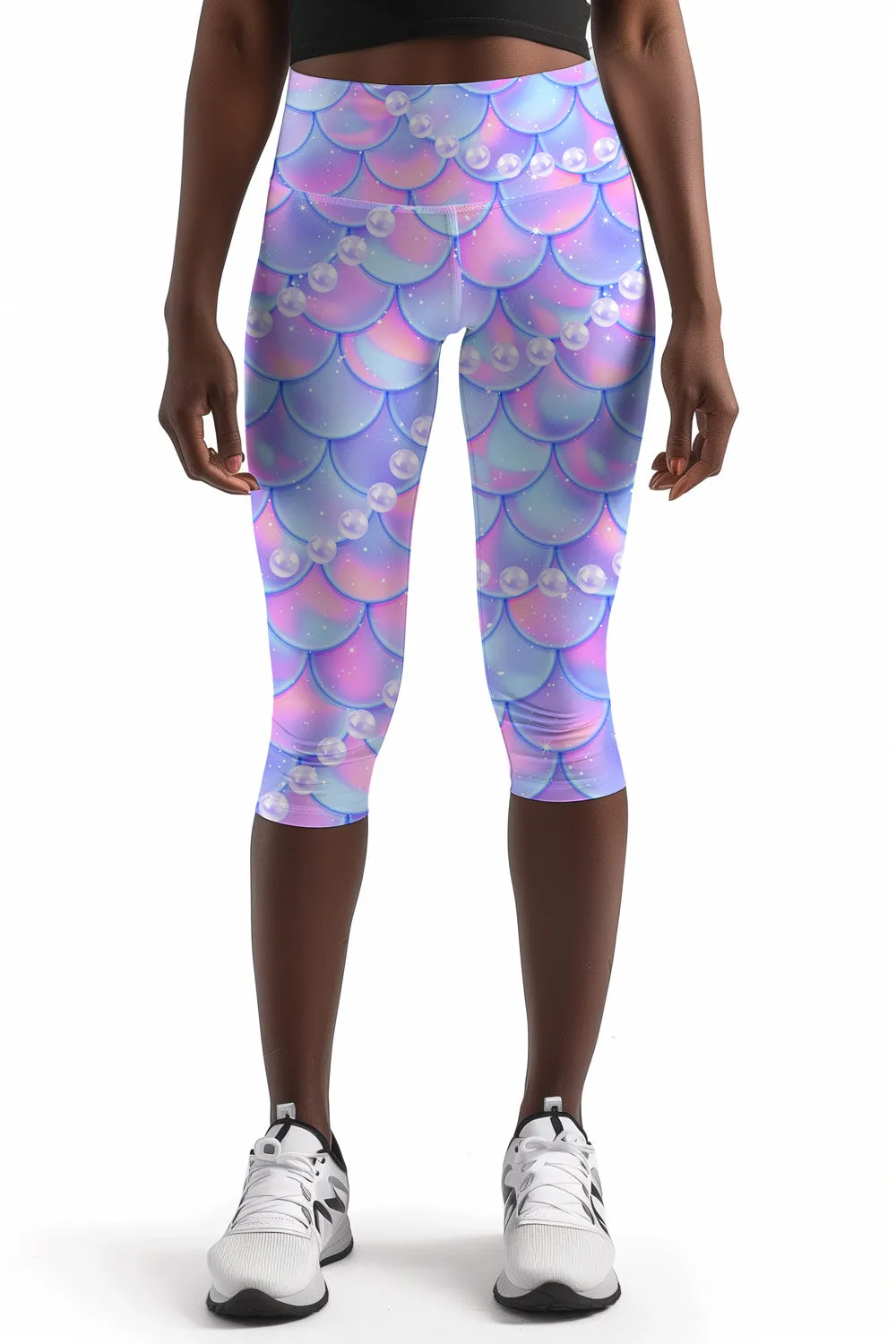 Making Waves Ellie Purple Performance Yoga Capri Leggings - Women