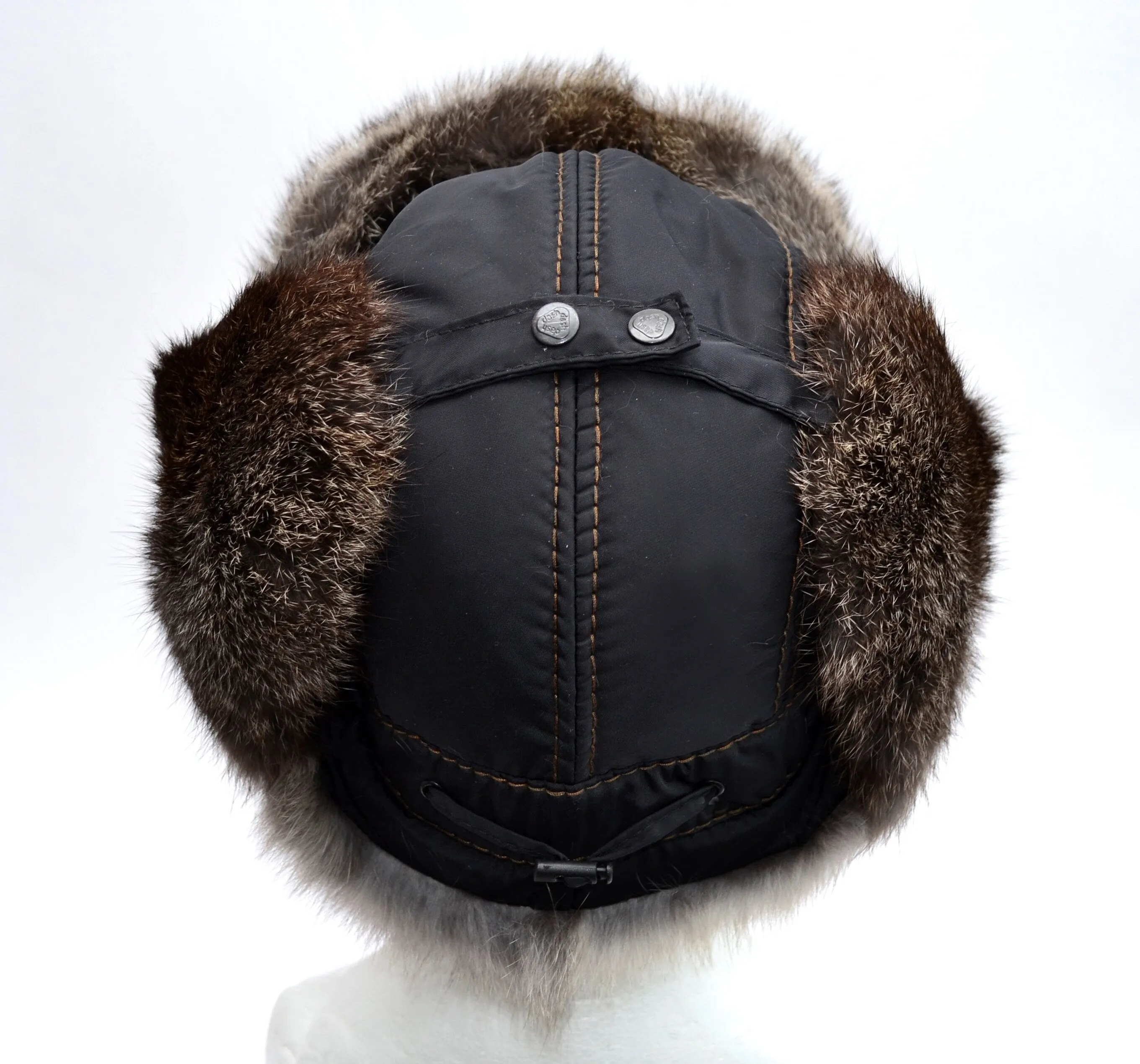 Man Real Fur hat, Aviator Hat, Rabbit Fur Hat, Fur Ear Flap Hat, Trapper Hat, Ushanka, Russian Hat, Ski Hat, Fur Hat Ear Flaps