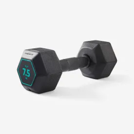 Mancuerna 7,5 kg hexagonal dumbbell musculación cross training