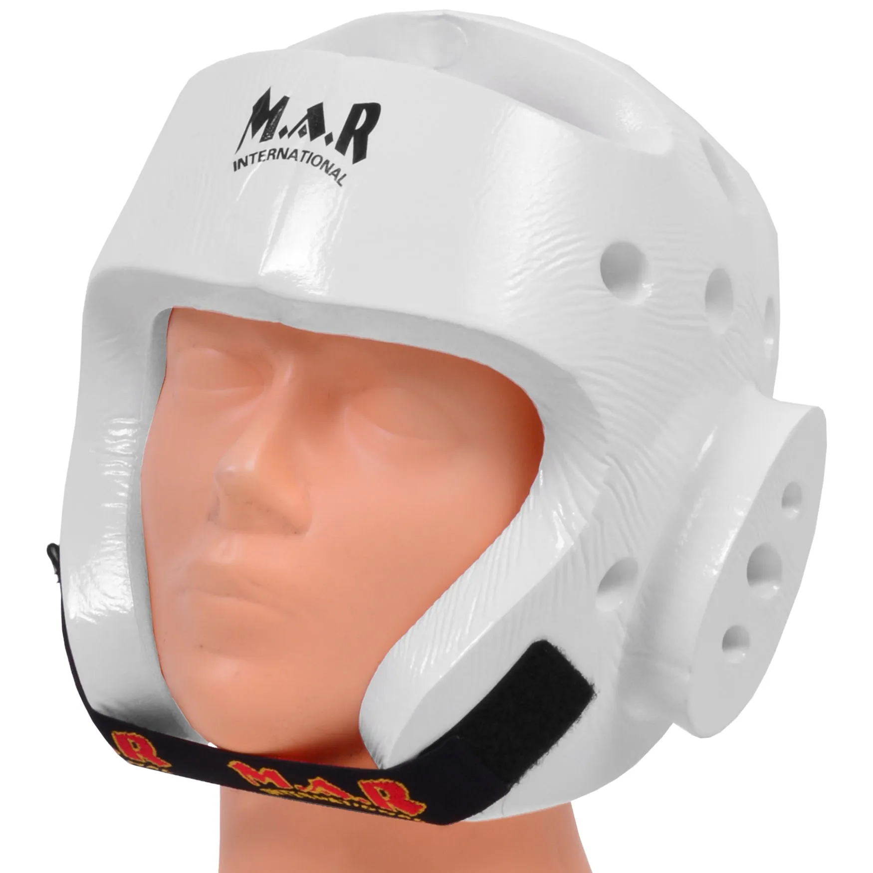 MAR-160D | White Dipped Foam Martial Arts Head Guard