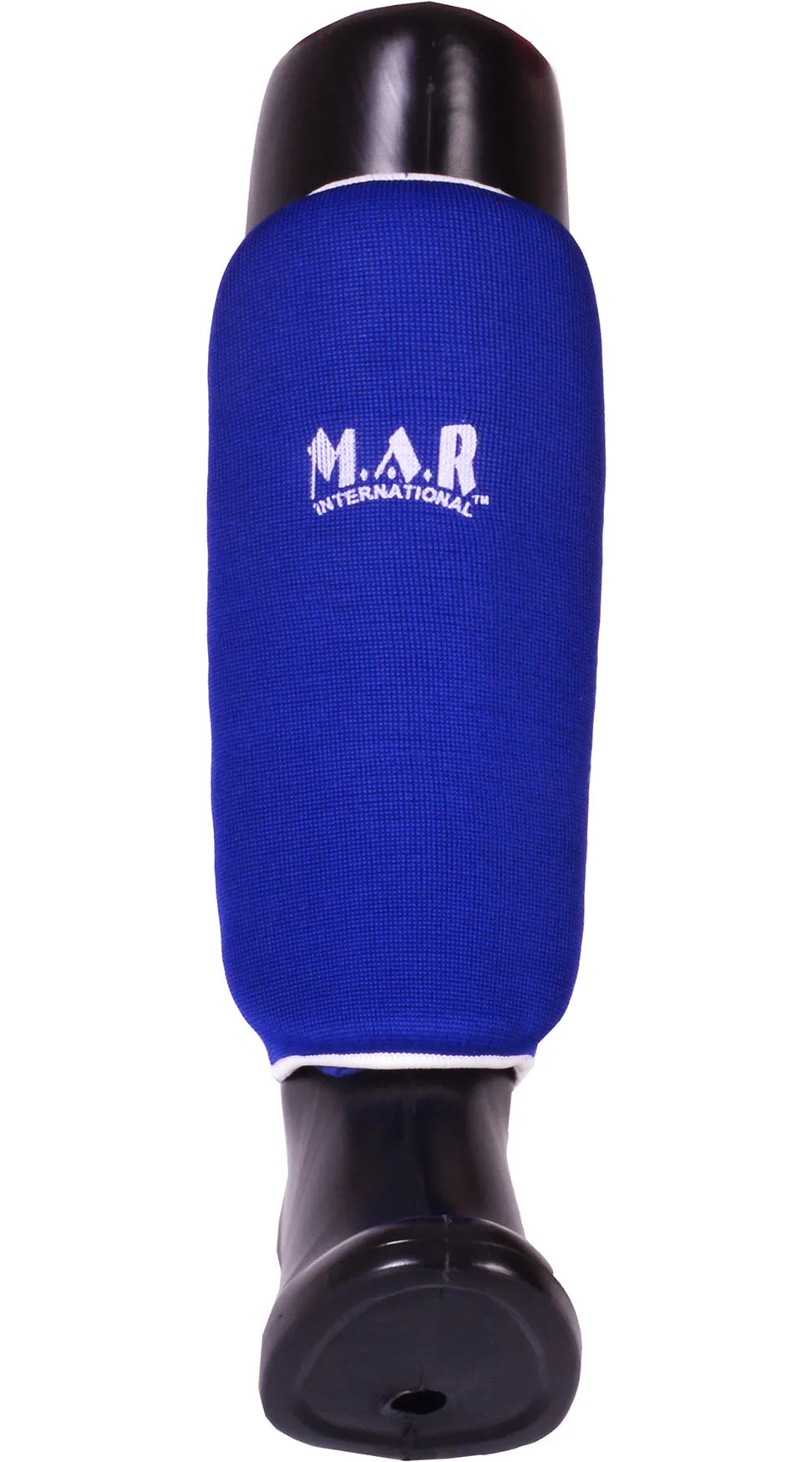 MAR-170D | Blue Elasticated Fabric Shin Guard For Shin Protection