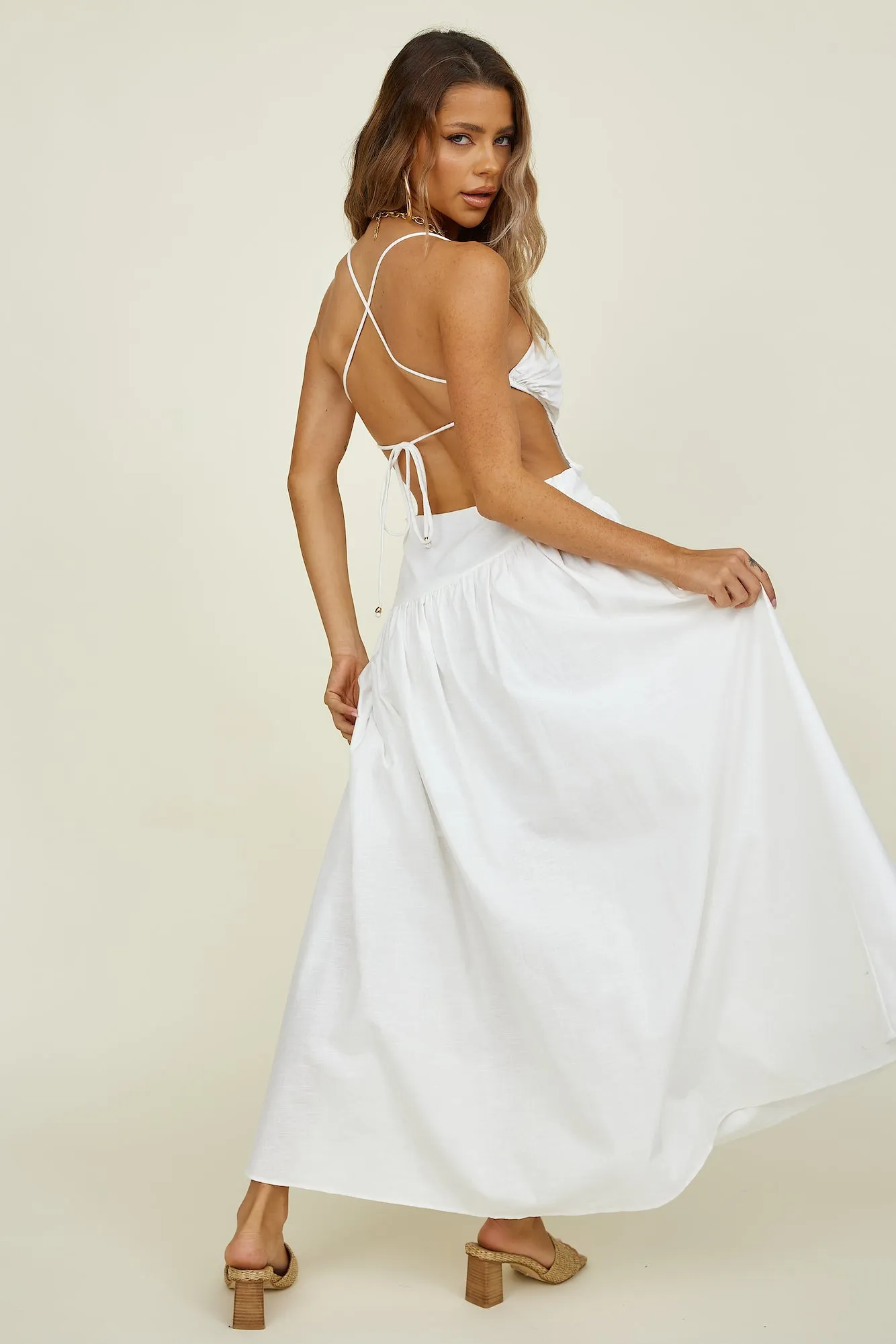 Marais Maxi Dress White