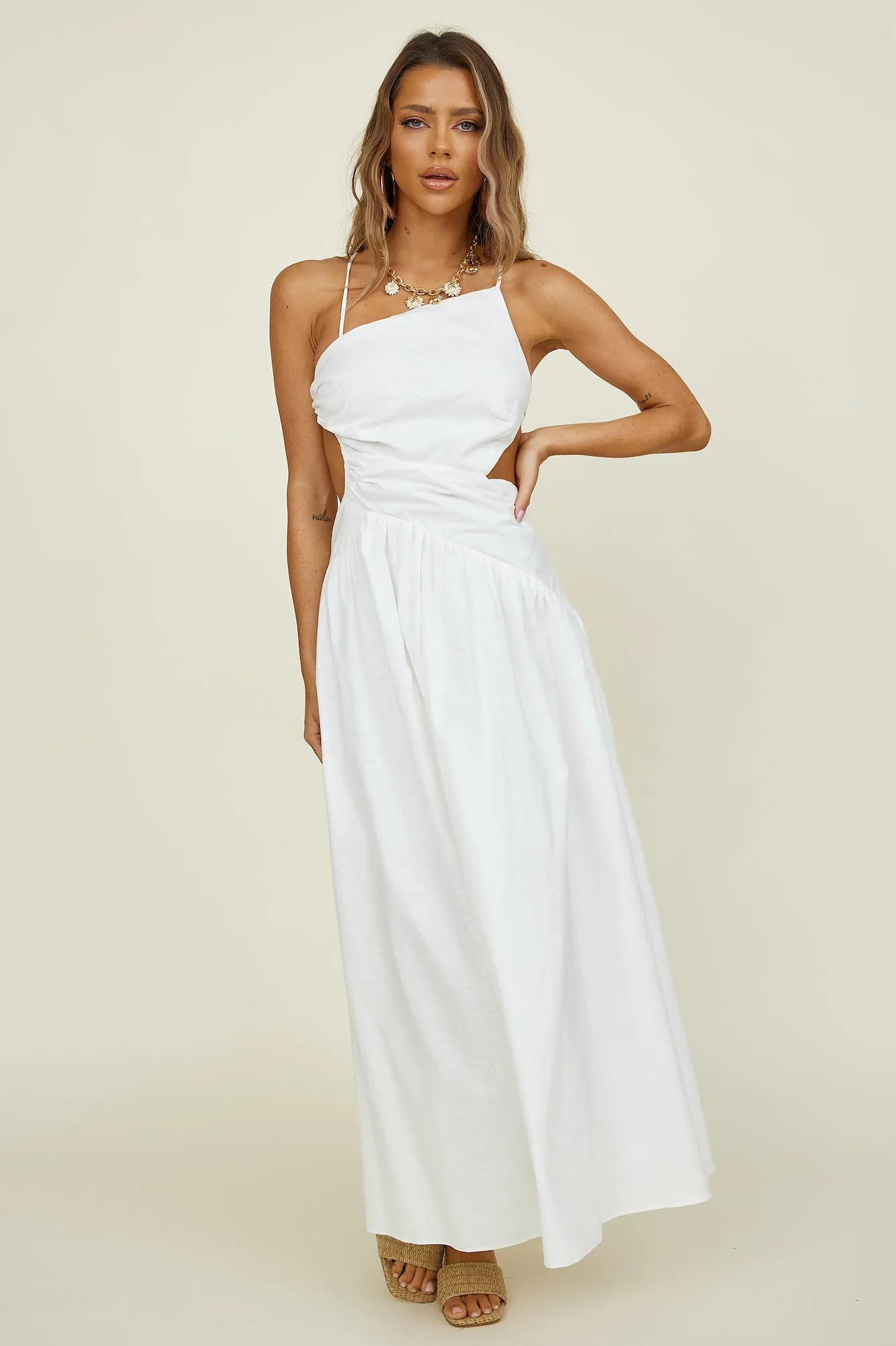 Marais Maxi Dress White