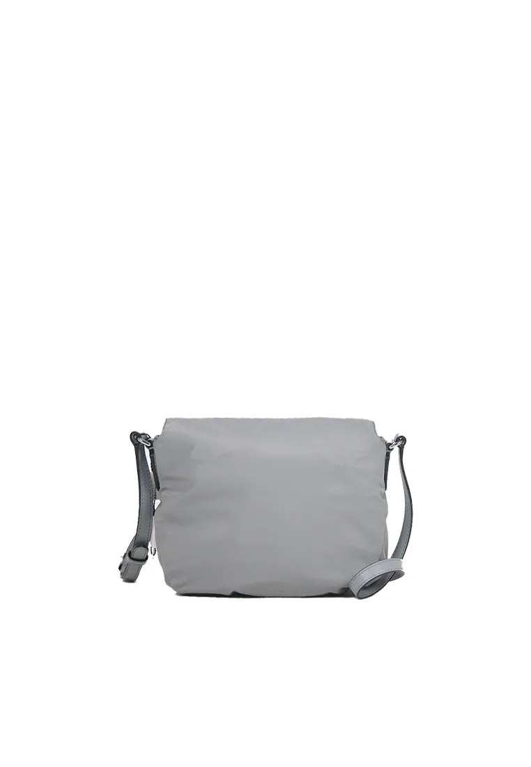 Marc Jacobs Preppy Mini Nylon Messenger Crossbody bag In Rock Grey M0012909