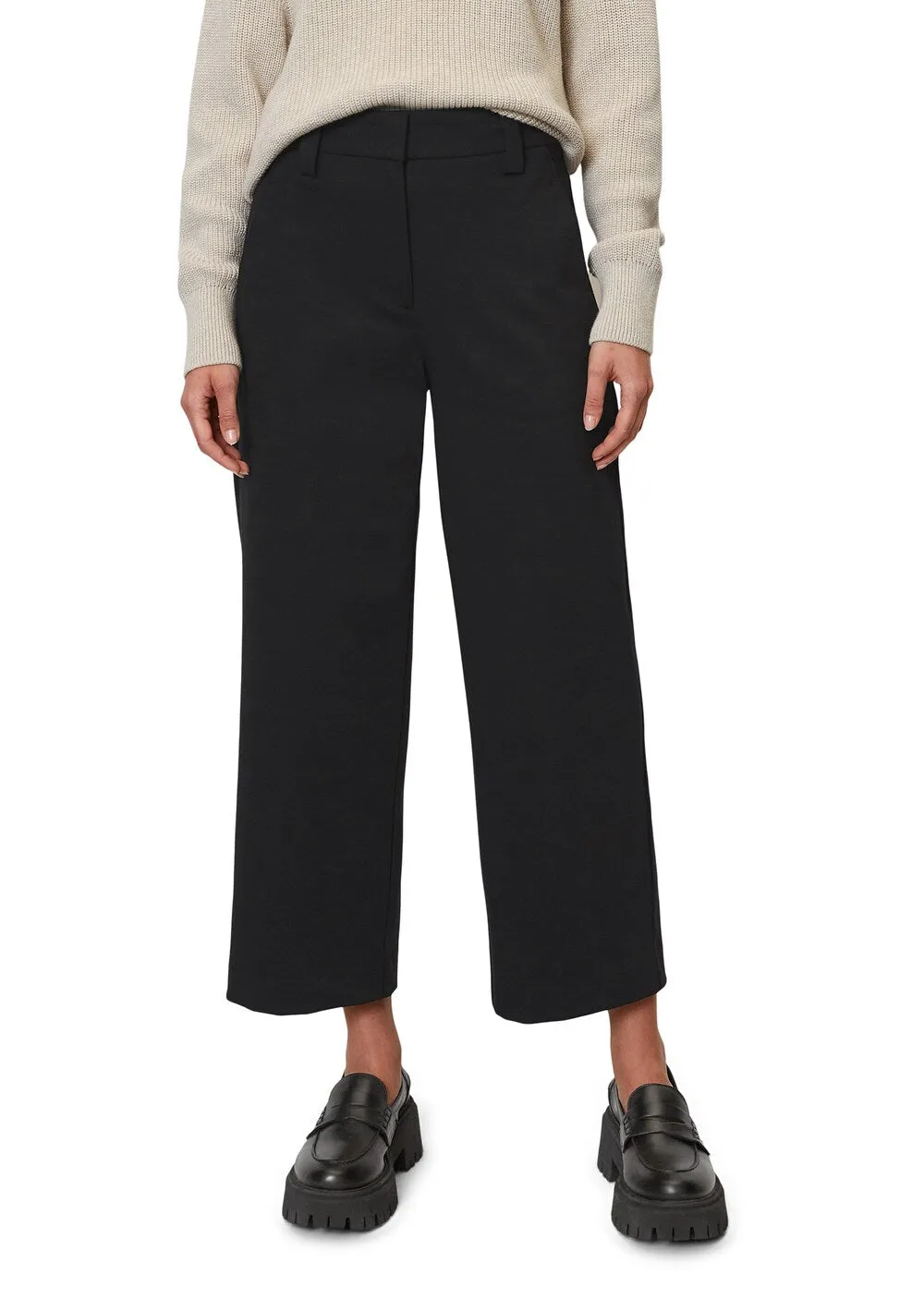 Marc OPolo wide leg trousers, black