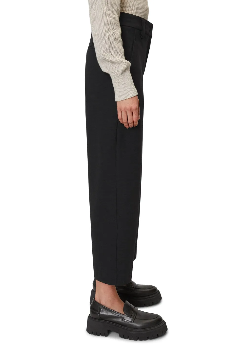 Marc OPolo wide leg trousers, black