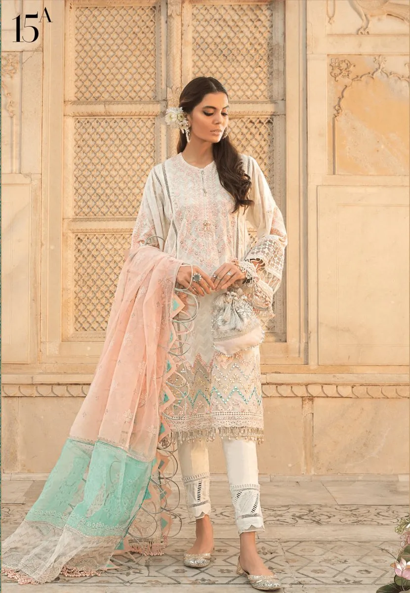 Maria.B. Unstitched Luxe Lawn "Mein Teri Aan" SS'22 D#15A