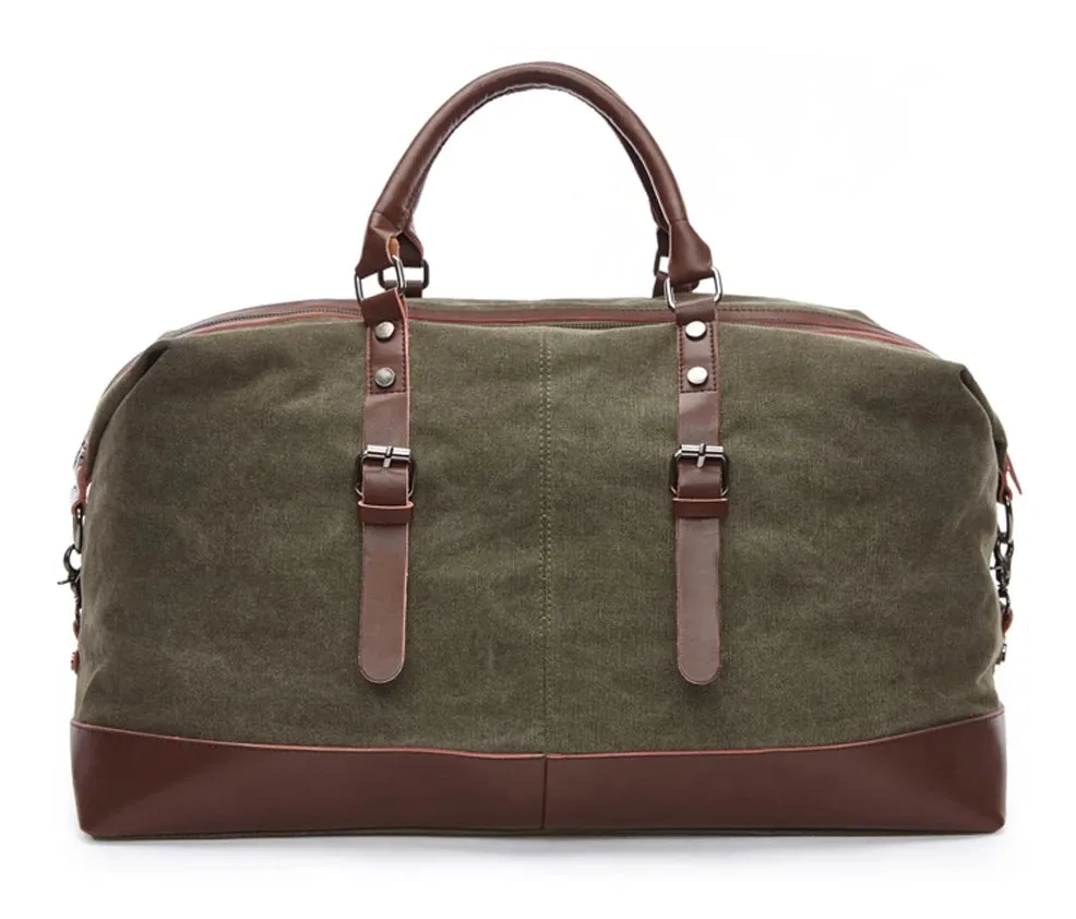 Mark Royal Men's Canvas Leather Duffel Bag