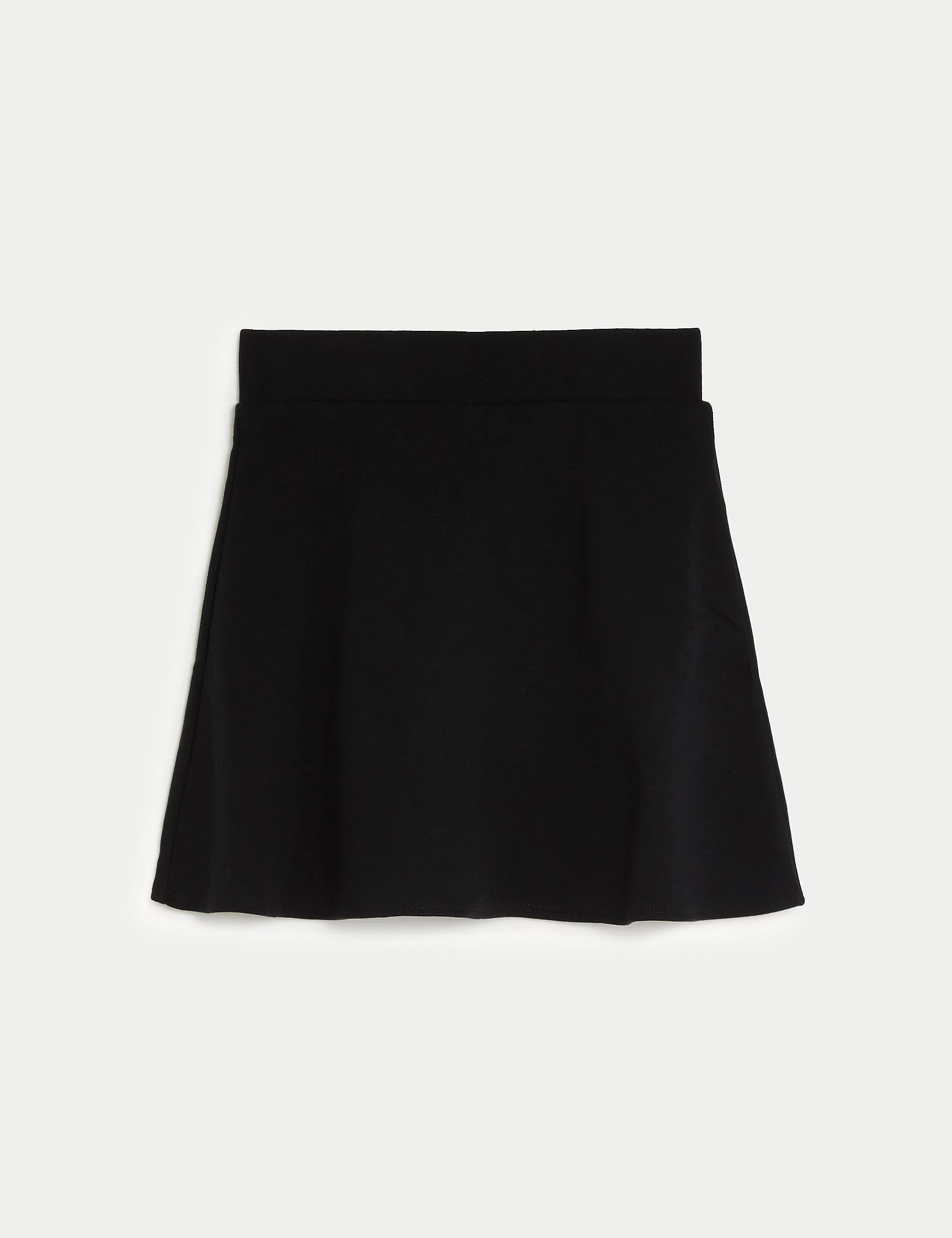 Marks & Spencer Girls Jersey School Skirt (2-18yrs) Black