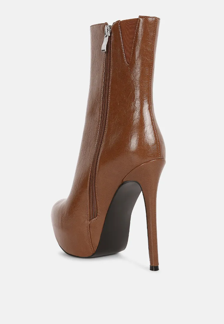 Marsha High Platform Stiletto Ankle Boots