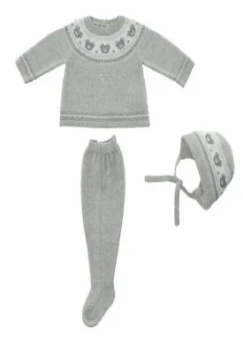 Martin Aranda Gray 3 Piece Outfit Teddy Bear